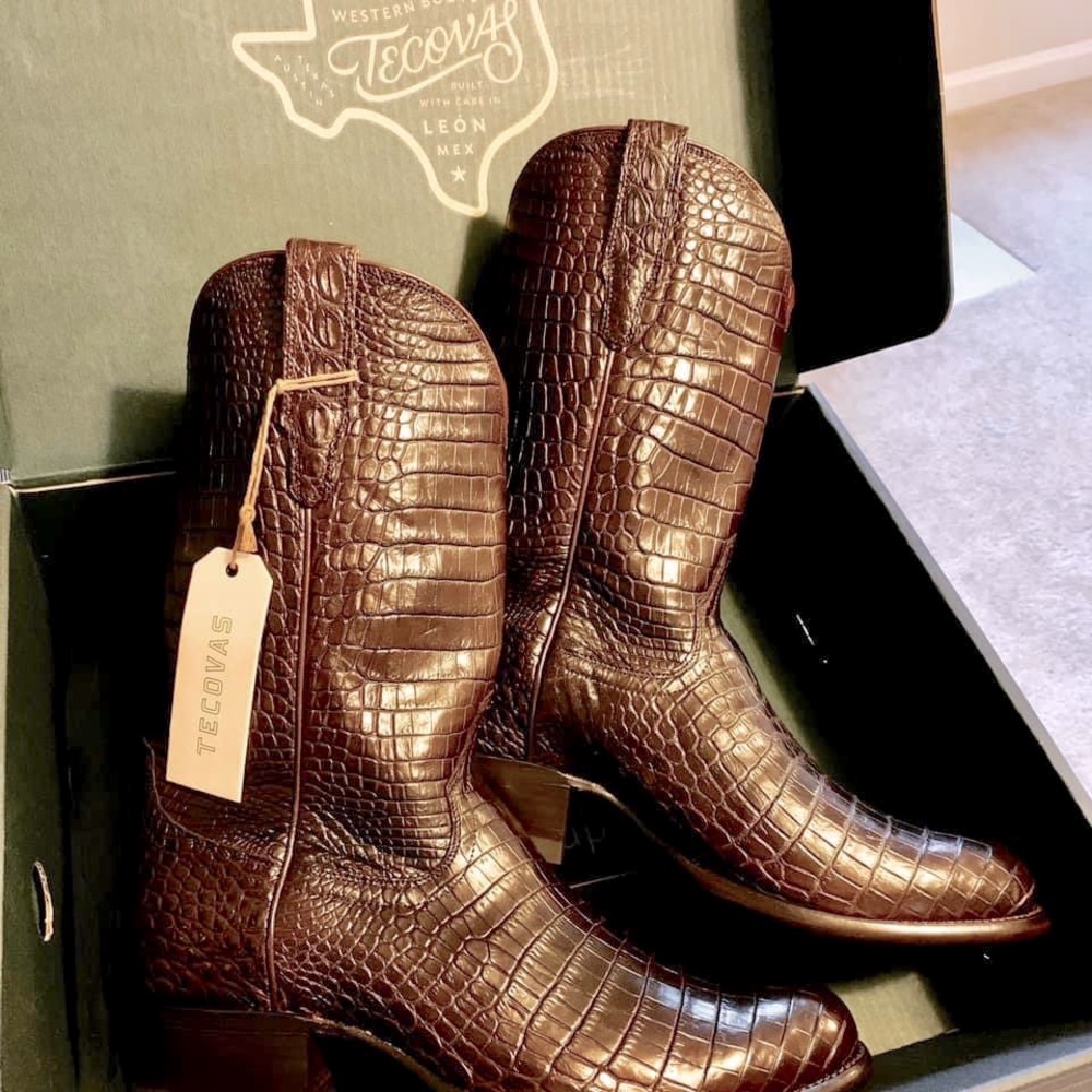 Tecovas The Marshall, full crocodile 11.5 EE